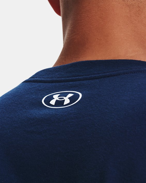 Camiseta de manga larga UA Camo Boxed Sportstyle para hombre, Blue, pdpMainDesktop image number 3
